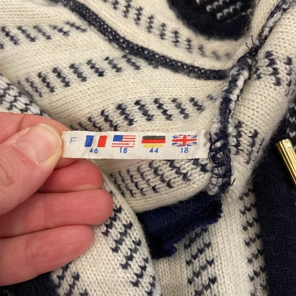 ♥️ HOST PICK ♥️ DEVERNOUS PARIS wool blend navy ladyjacket M - Picture 11 of 14